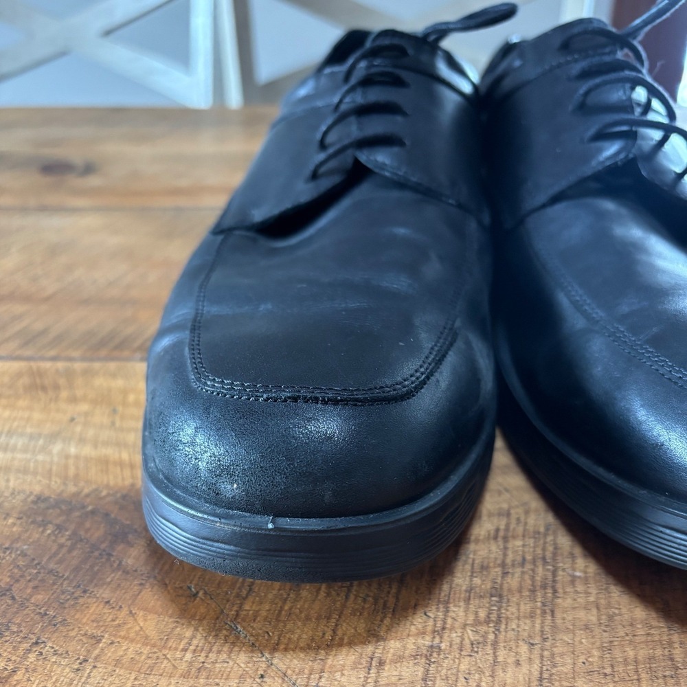 Ecco S Lite Hybrid Derby Shoes Mens Black Leather Comfort Dual Fit Insole 13 - Picture 11 of 13